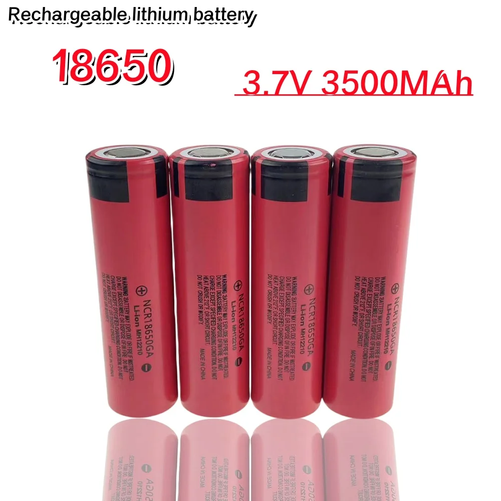 

100% New Battery 18650 3500mAh 3.7V Lithium Battery For NCR18650GA 3500mAh Suitable For Flashlight Battery