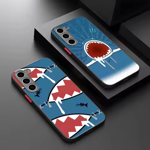 Gawr Gura Hololive Anime Phone Case Matte Transparent For Samsung S25Plus S21fe S22 FE S23 Ultra S24 Plus S25 Luxury Back Cover