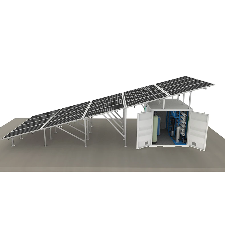 Everse Osmosis Ro Water Filter System Under Sink 1TPH Solar-Powered Container RO System Water Dispenser With Ro System