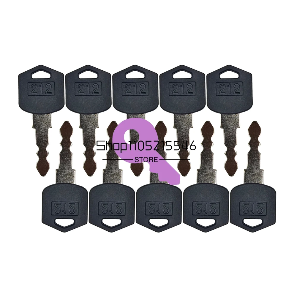 20/10/5/1pcs New 212 Keys D554212 Ignition Key for Doosan Daewoo Forklift Skid Steer