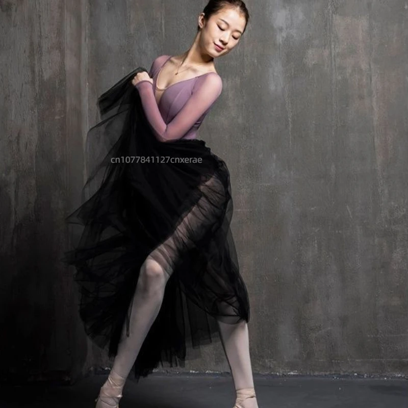 

Балетный танцевальный костюм для взрослых, тренировка женского тела, художественный экзамен, балетная тренировка, гимнастика, ношенная в группе