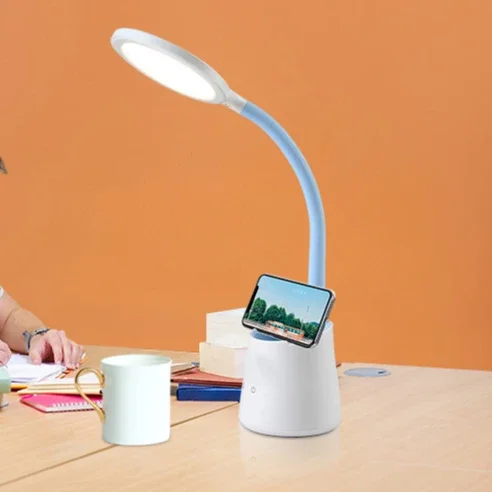 Full Spectrum LED Eye Protection Desk Lamp With Pen Holder For Learning Desk Lamp Holder For Reading Night Light