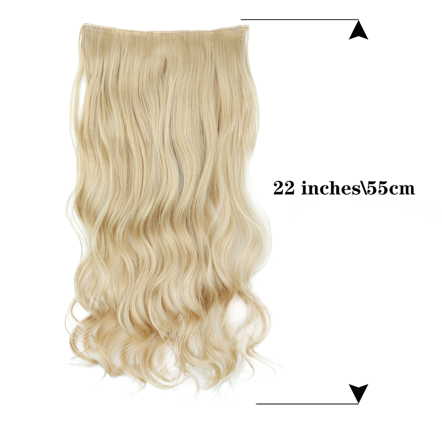 22 Inch Long Fish Line Curly Hair Wig Synthetic High Heat Resistant Material Suitable For Daily Wear To Increase Hair Volume 1/