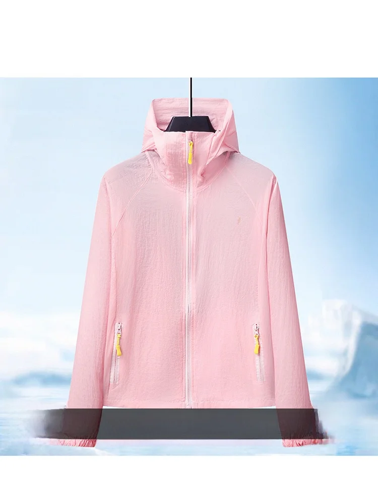 

Мужская легкая куртка из ледяного шелка Qui Dry: дышащая, с защитой от солнца, для активного отдыха, с воротником, ультратонкая, летняя