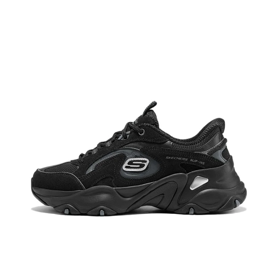 Skechers D'LITES 5.0 Cushioning Abrasion Resistant Breathable Support Lightweight Height Increasing 150527-BKCC