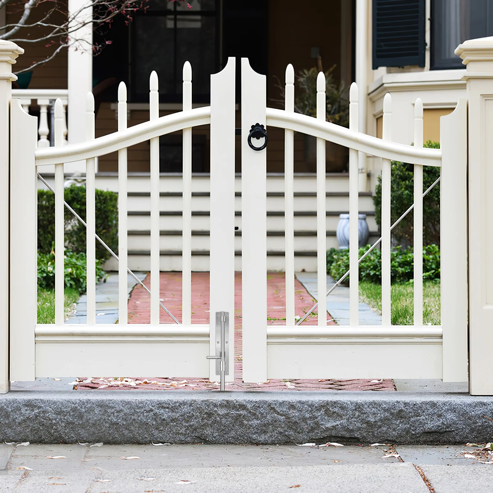 Pestillo de perno deslizante de acero inoxidable engrosado, cerradura de puerta resistente para puerta interior, puerta de Granero, perno de bastón, Hardware de seguridad