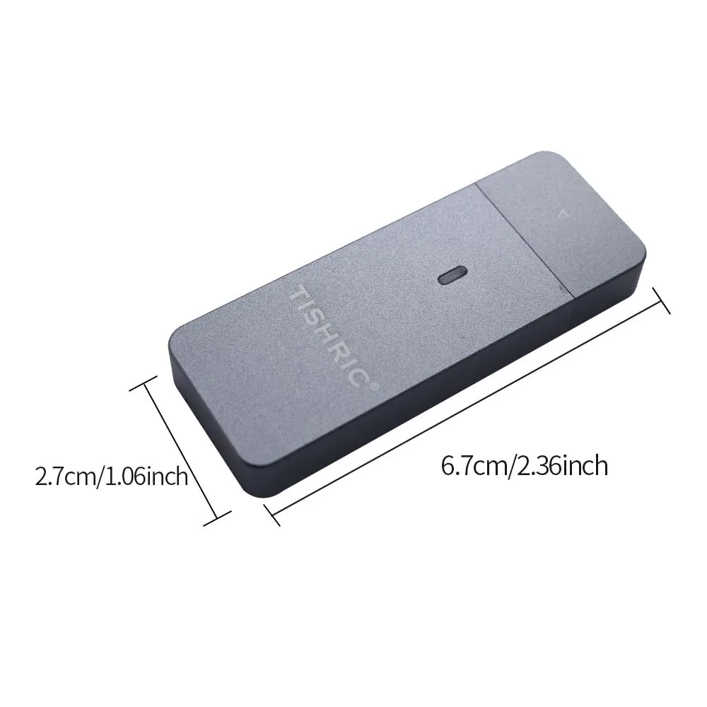 TISHRIC 10Gbps 2230 SSD NVME M2 حاوية القرص الصلب الخارجي M.2 للنوع C/USB 3.0 محول M مفتاح حافظة القرص الصلب/صندوق للألعاب