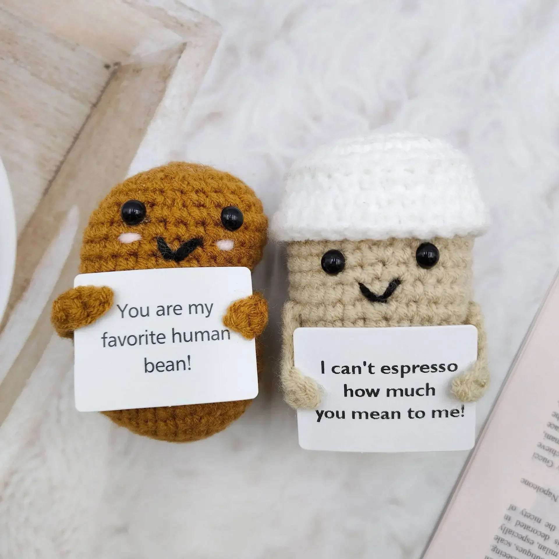 Poupée de soutien émotionnel positif, cadeau de poupée de soutien émotionnel faite à la main, Dic positif amusant, jolie poupée au crochet, cadeau d'encouragement pour petit ami et homme Poupée de soutien émotionnel positif, cadeau de poupée de soutien émotionnel faite à la main, Dic positif amusant, jolie poupée au crochet, cadeau d'encouragement pour petit ami et homme