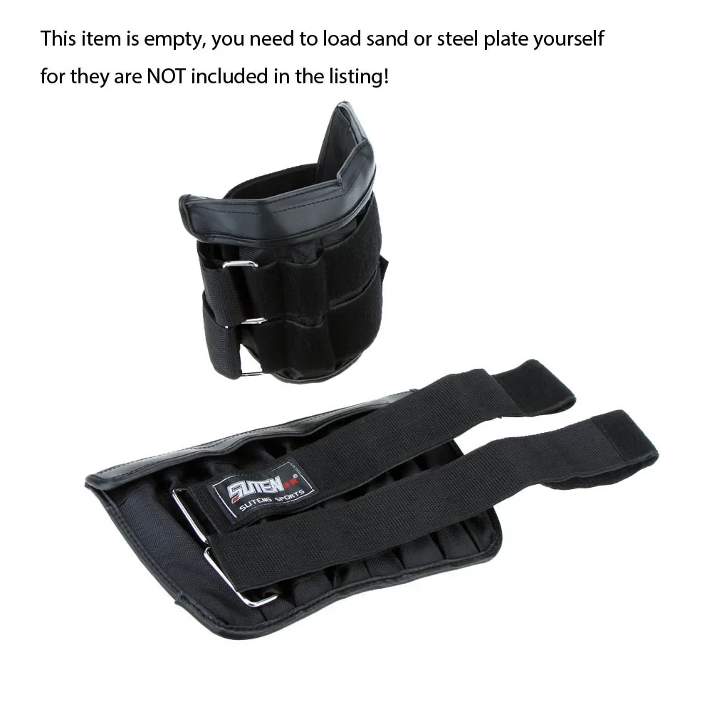 Hot 2 Pcs Max Loading 6kg Adjustable Weighted Leg Wrist Band Muscle Exercise Boxing Training Weight Loading Ankle Wrap Wristband