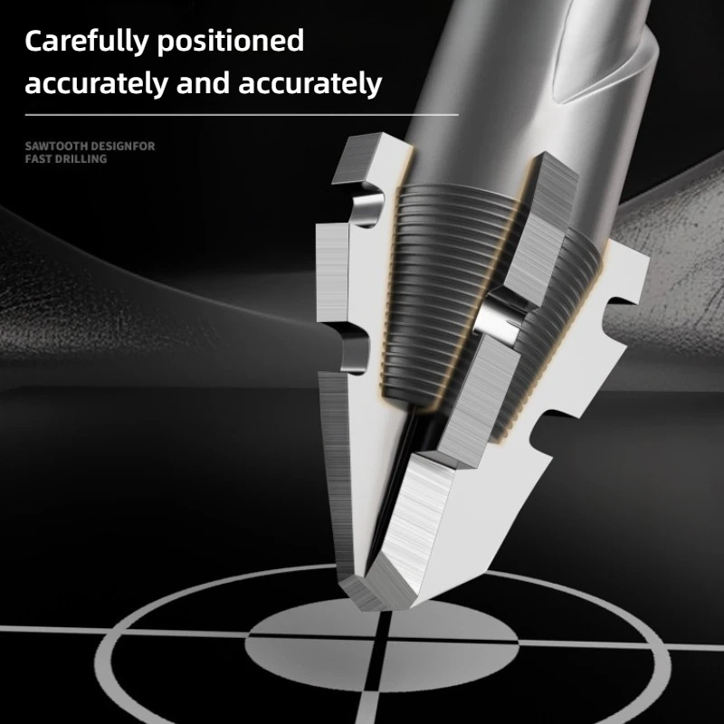 

Four Flute Serrated Eccentric Drill Bit for High Hardness Materials Ideal for Drilling Holes in Tiles and Concrete Tools