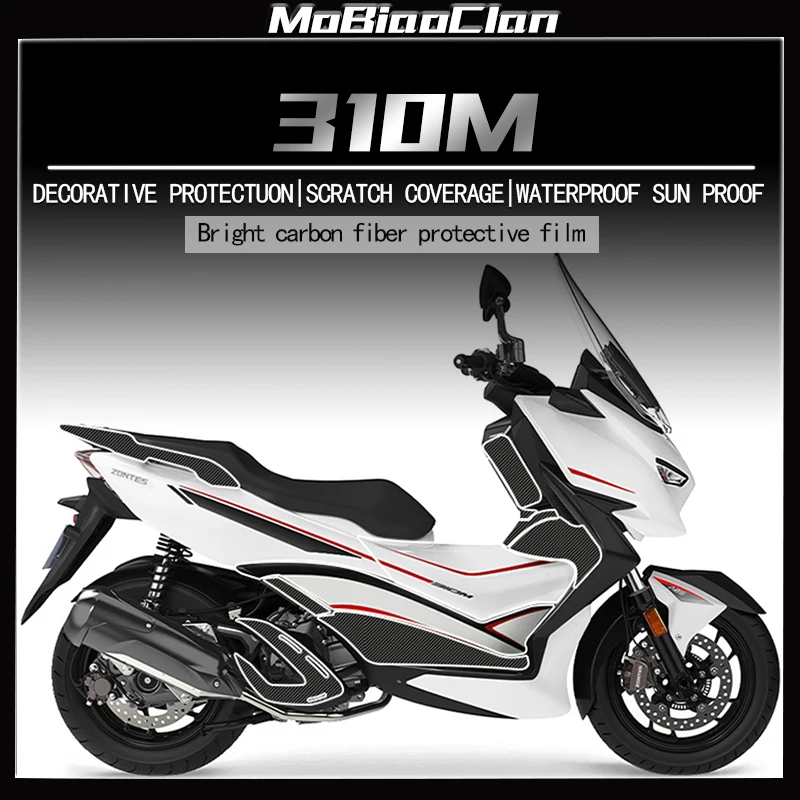 

For ZONTES 310M Motorcycle Stickers Kits 6D Carbon Fiber Decoratin And Protection ecorative Sticker Accessories