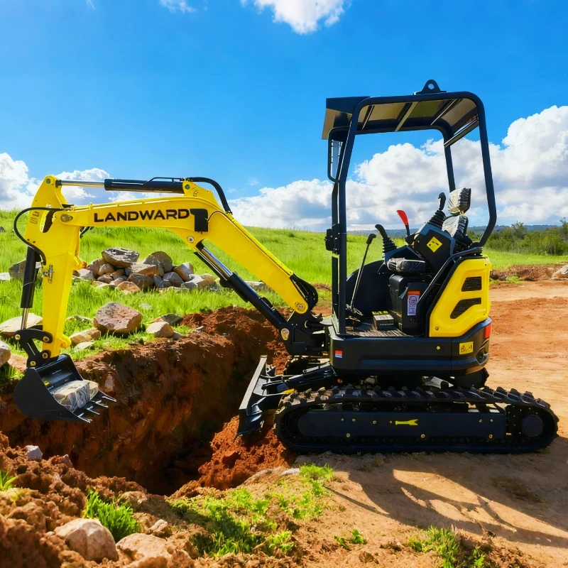

China 1.8 Mini Crawler Excavator EPA/CE Mini Digger For Construction Working Agricultural New Small Excavator 2500kg Customized