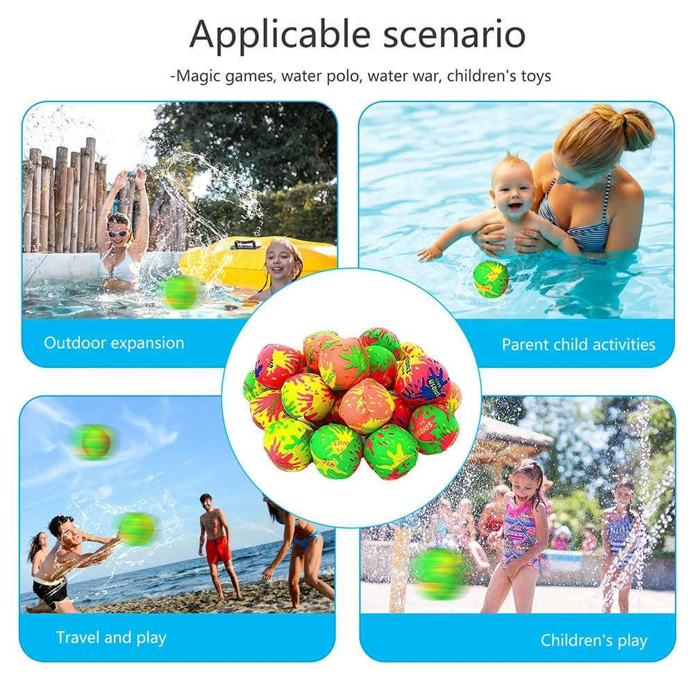 10/20pcs Water Bomb Balls Summer Beach Water Splash Ball Garden Fun Children Kids Outdoor Sport Pool Play Games