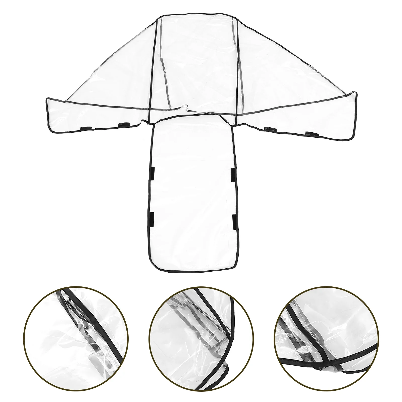 

Double Stroller Rain Cover Big Size Universal Fit for Rear Front Seats Eva Material Windproof Waterproof Protection