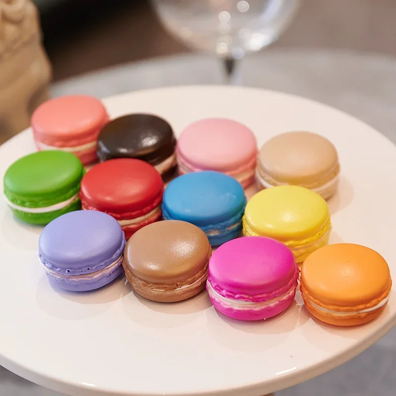 Simulation Macaron Fake Food Photography Props Decoration Bakery Food Model Home Decoration  Children's toys simulation cake