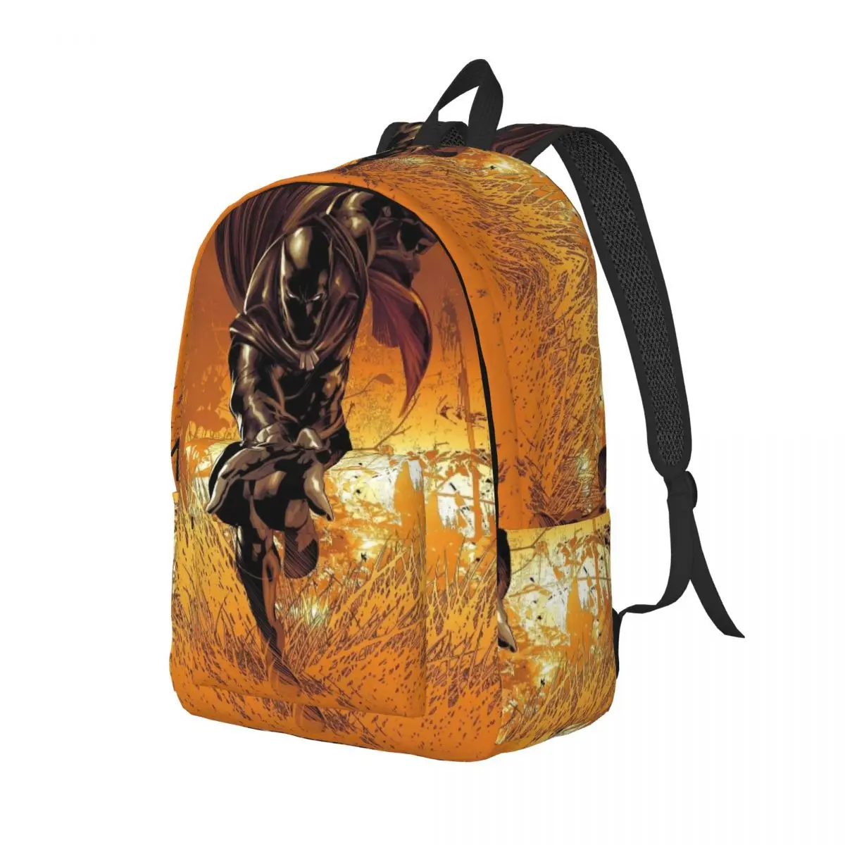 Custom Superhero Laptop Backpack Women Men Fashion Bookbag for College School Student Black Panther Bags