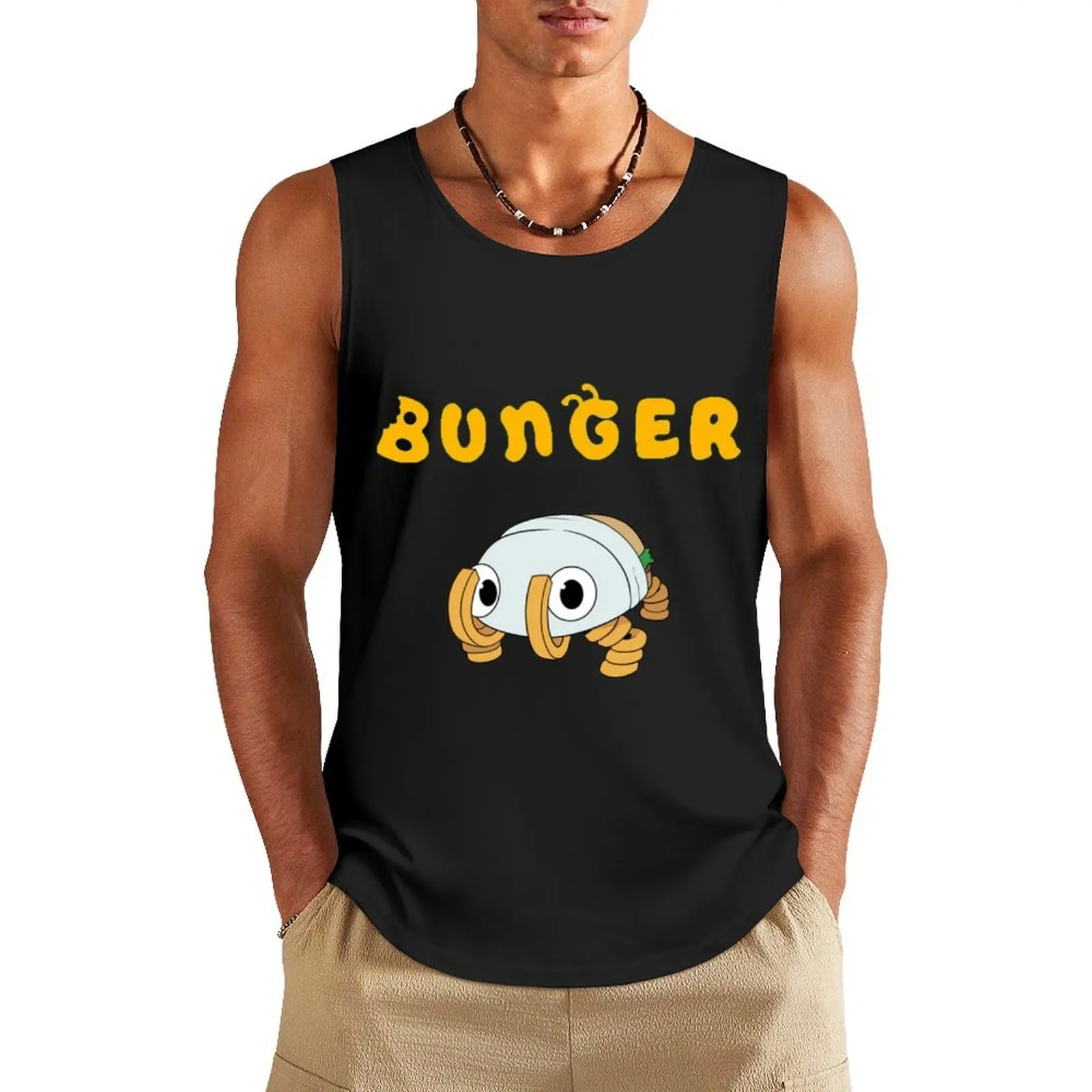 

Bugsnax Bunger Gift Idea For Fans Tank Top basketball clothing Men's sleeveless gym shirts Vest anime