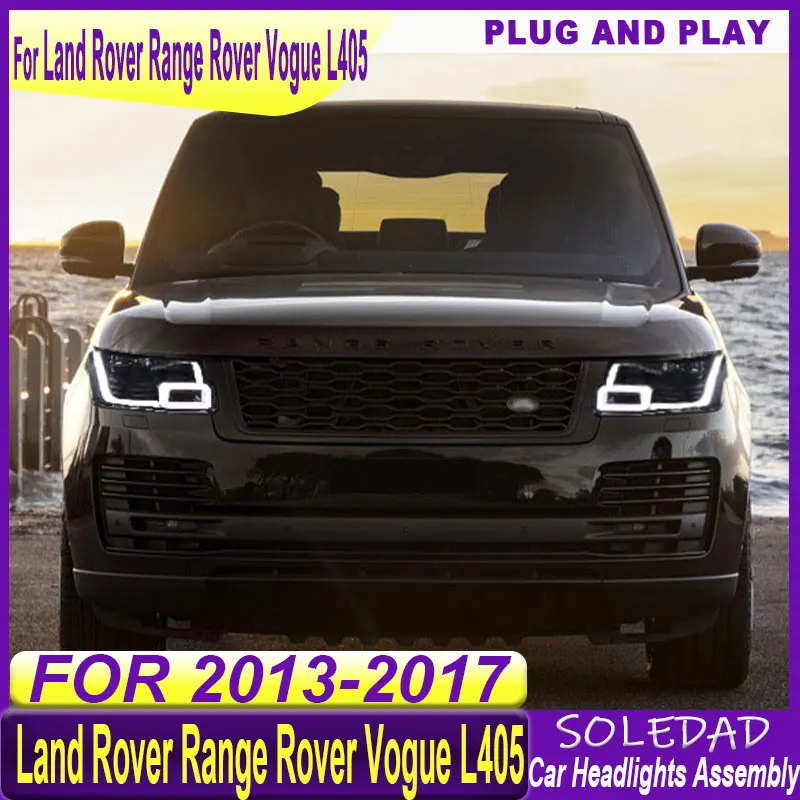 Car Headlights Assembly For Land Rover Range Rover L405 2014 2015 2016 2017 LED Head Lamp Daytime Running Lamp Accessories