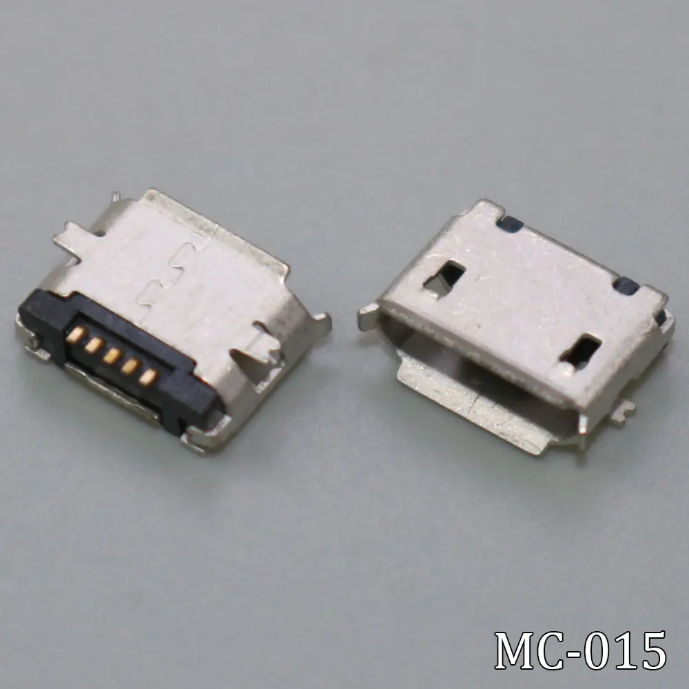 Prise Micro USB 5 broches SMD, pointe courte, connecteur d'alimentation pour tablette, PC, téléphone portable