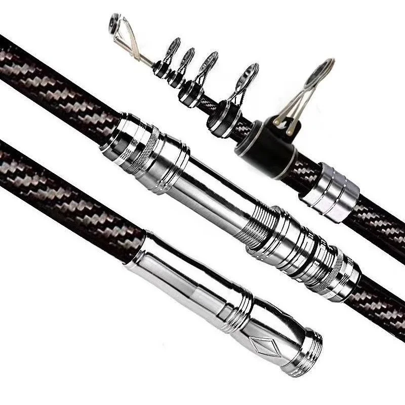 Large object 100 meters long throw rod sea rod throwing  set combination super hard fishing all metal wheel full set