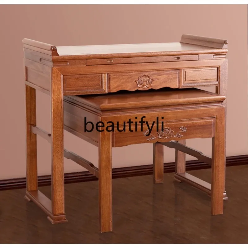 

Solid wood table Shentai incense case new Chinese casket