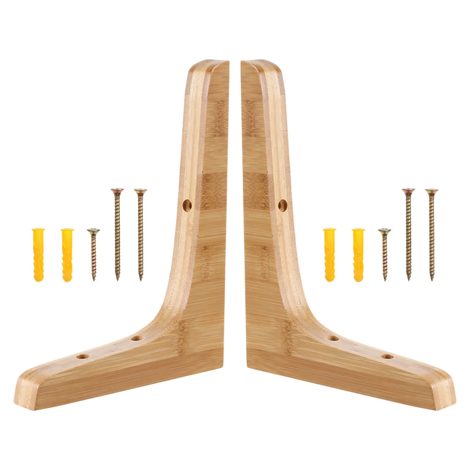 Floating Shelf Brackets 2 Pack Wall Mount Supports for Living Room Bedroom Kitchen Display