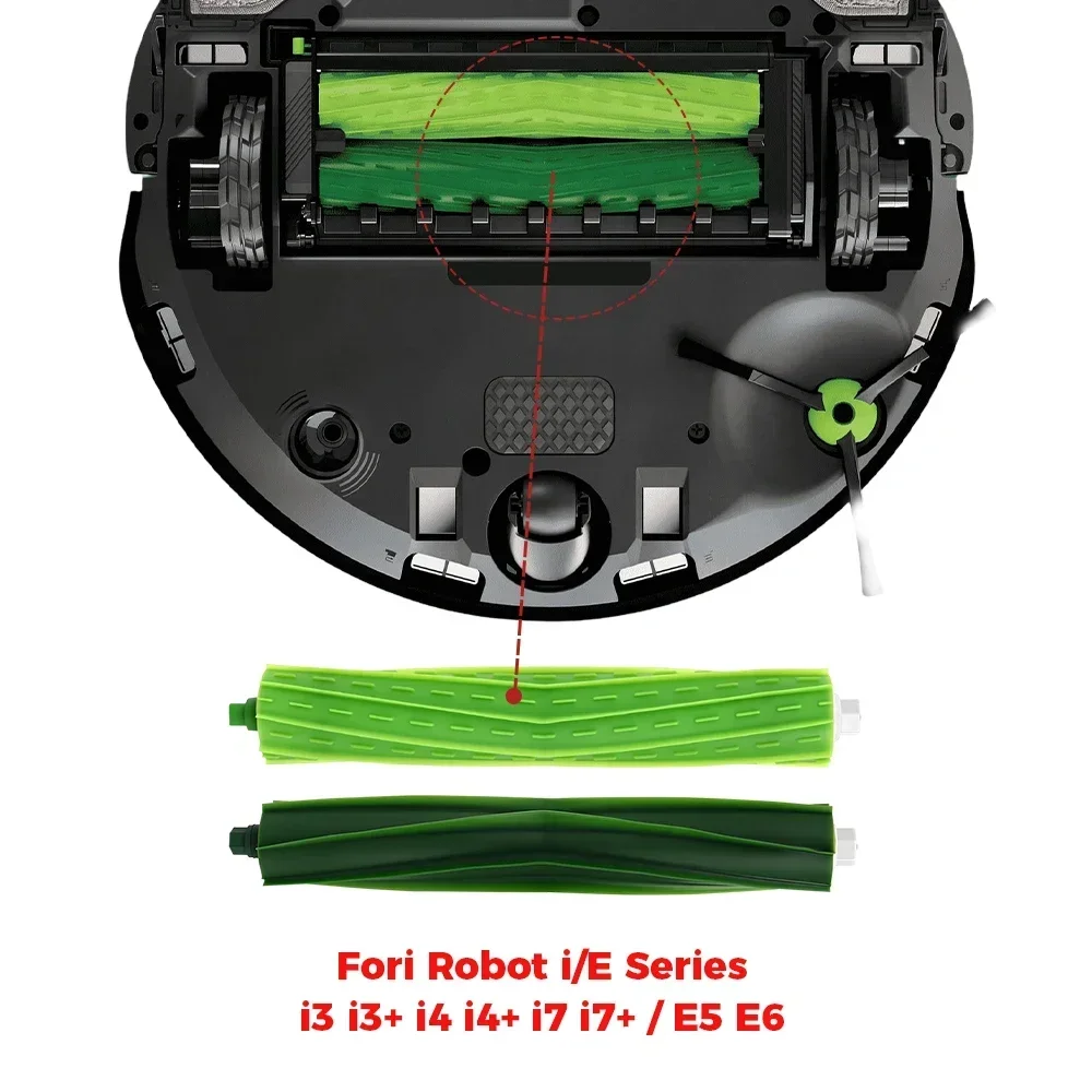 أجزاء مرشح الفرشاة الرئيسية/الجانبية للروبوت لـ iRobot Roomba i3 i3 + i4 i4 + i6 i6 + i7 i7 + i8 i8 + E5 E6 E7 جزء استبدال المكنسة الكهربائية