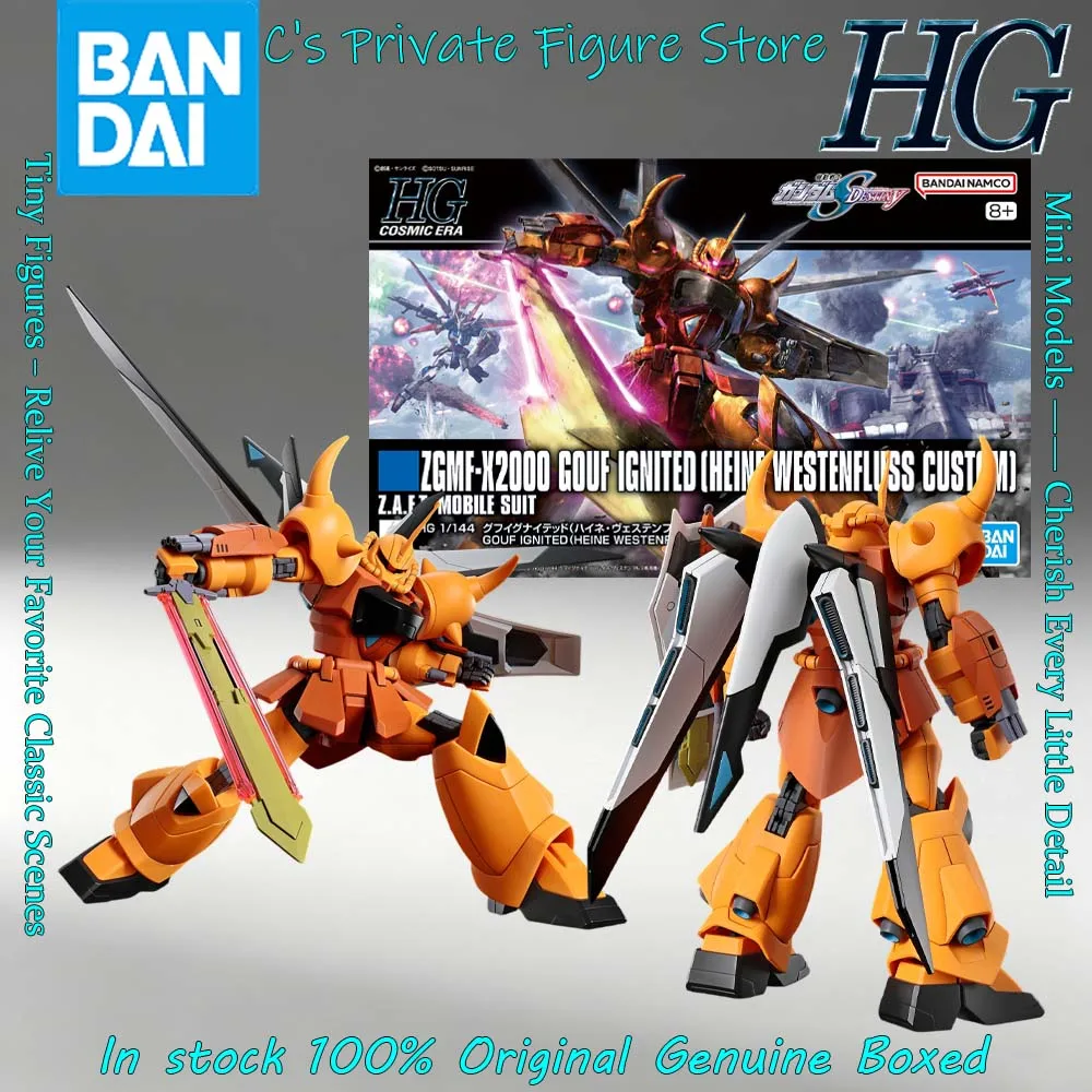 Hot Sale In Stock Bandai HG Kidou Senshi Gundam Seed Destiny Zgmf-X2000 Gouf Ignited Heine Westenfluss Custom Figure Anime