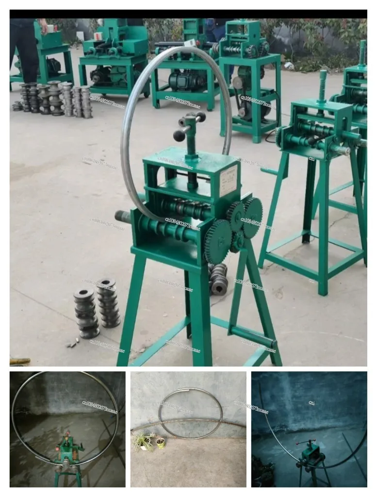 Hand-operated Pipe Bender Stainless Steel Round Tube Square Tube Rolling Round Rolling Arc Manual Arc Bending Machine