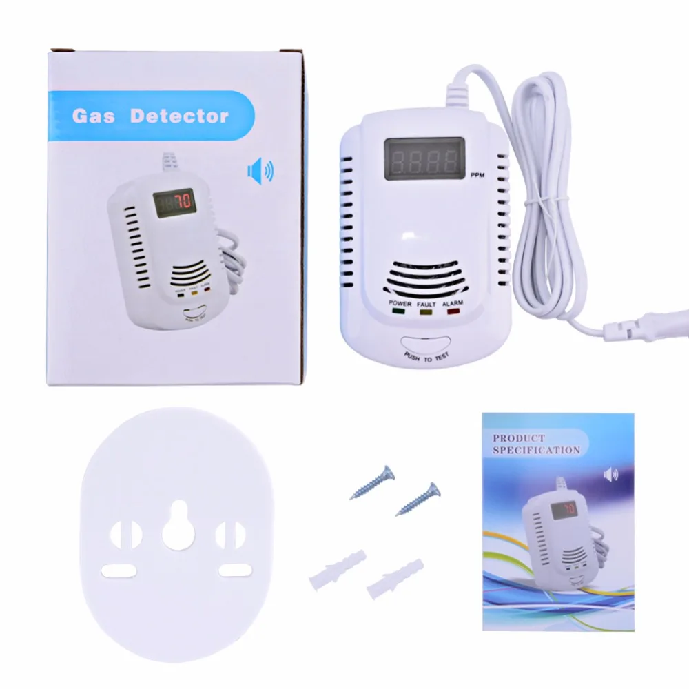 2 in 1 Gas Detector LED CO Carbon Monoxide Fire Sensors & Alarm Security Protection Sensor Gas New Arrivals