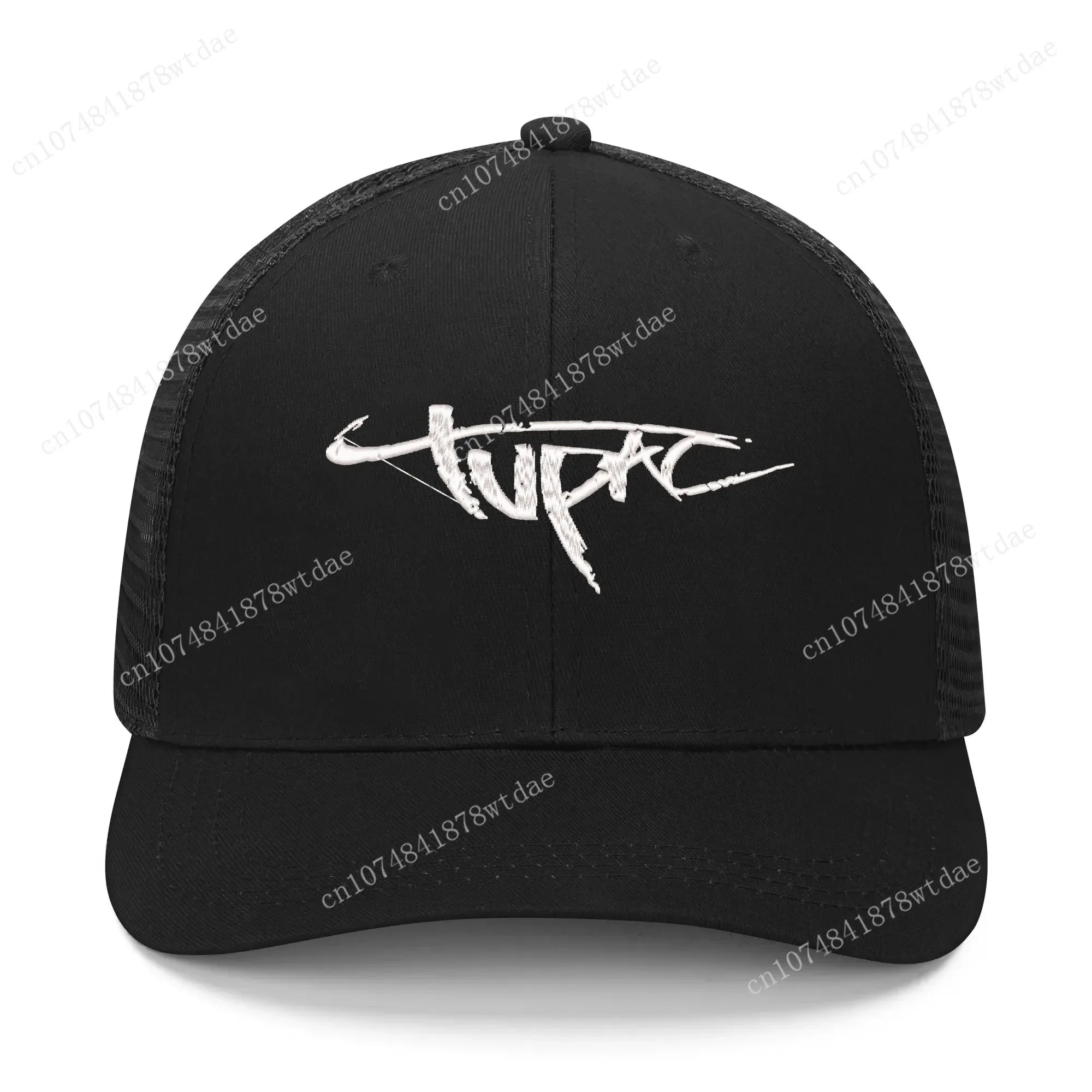 Rap 2Pac Tupac Logo Embroidery Hat Mens Womens Sports Baseball Hats Hip Hop Mesh Cap Summer Headdress Custom Made Caps