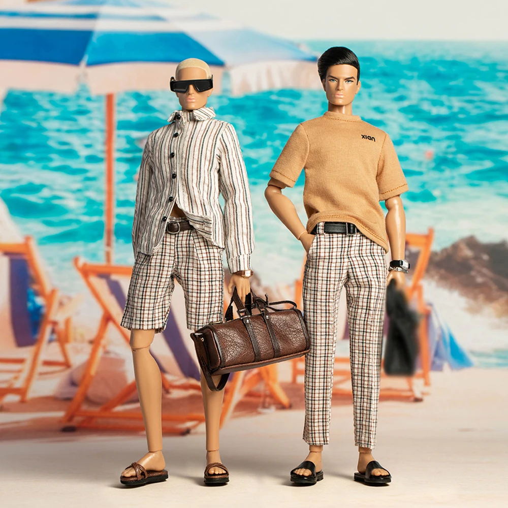 Xianxian Male Supermodel Doll David Vacation Series 1/6 Male Doll With Clothes Parts 12 Joint 33cm Man Model Collect Toys Gifts