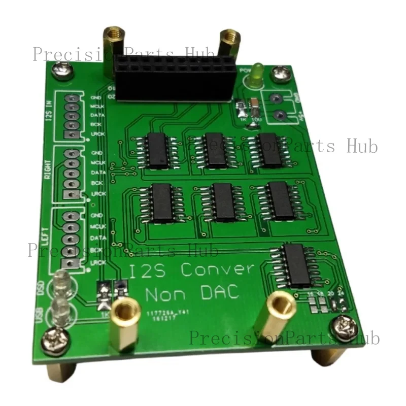 Nvarcher NOS DAC/I2S format  decoder shifter board and I2S data conversion right justified  For Xmos usb