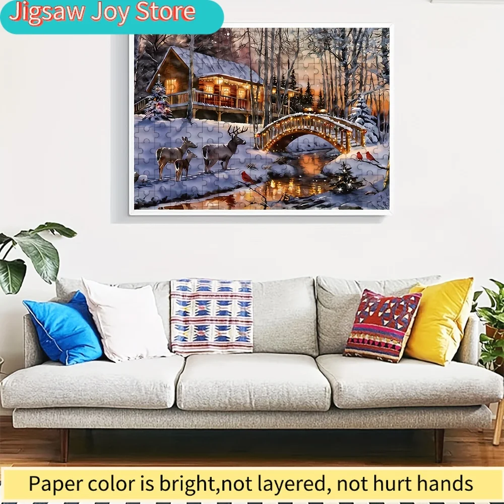 ปริศนาสำหรับผู้ใหญ่ 500/1000 ชิ้น คุณภาพสูง เกมครอบครัวที่สนุกสนานเพื่อบรรเทาความเครียด เหมาะสำหรับวันเกิด คริสต์มาส ฮาโลวีน