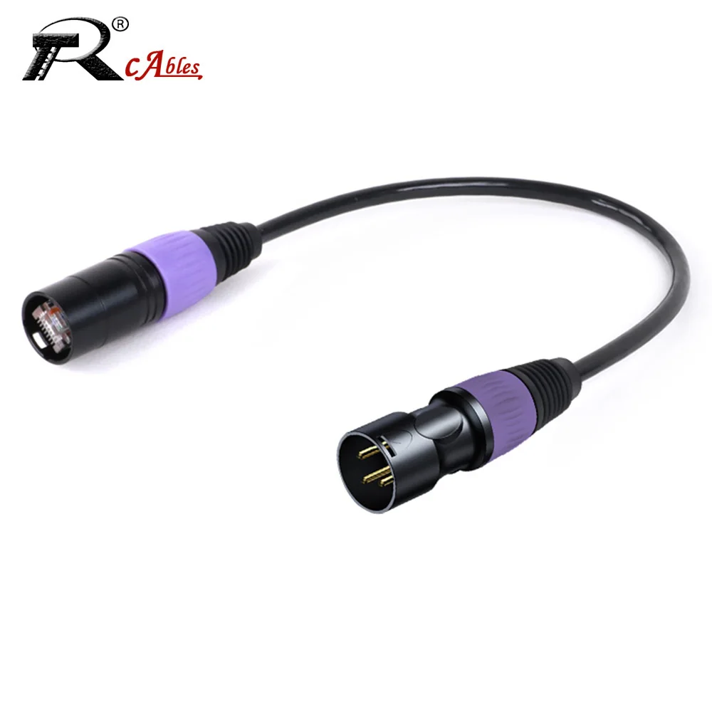 RJ45 Ethernet Adapter Cable,XLR 3Pin Male to UTP RJ45 8P8C CAT5/5E Indoor&Outdoor Network Extension Cord for Amplifier Speaker