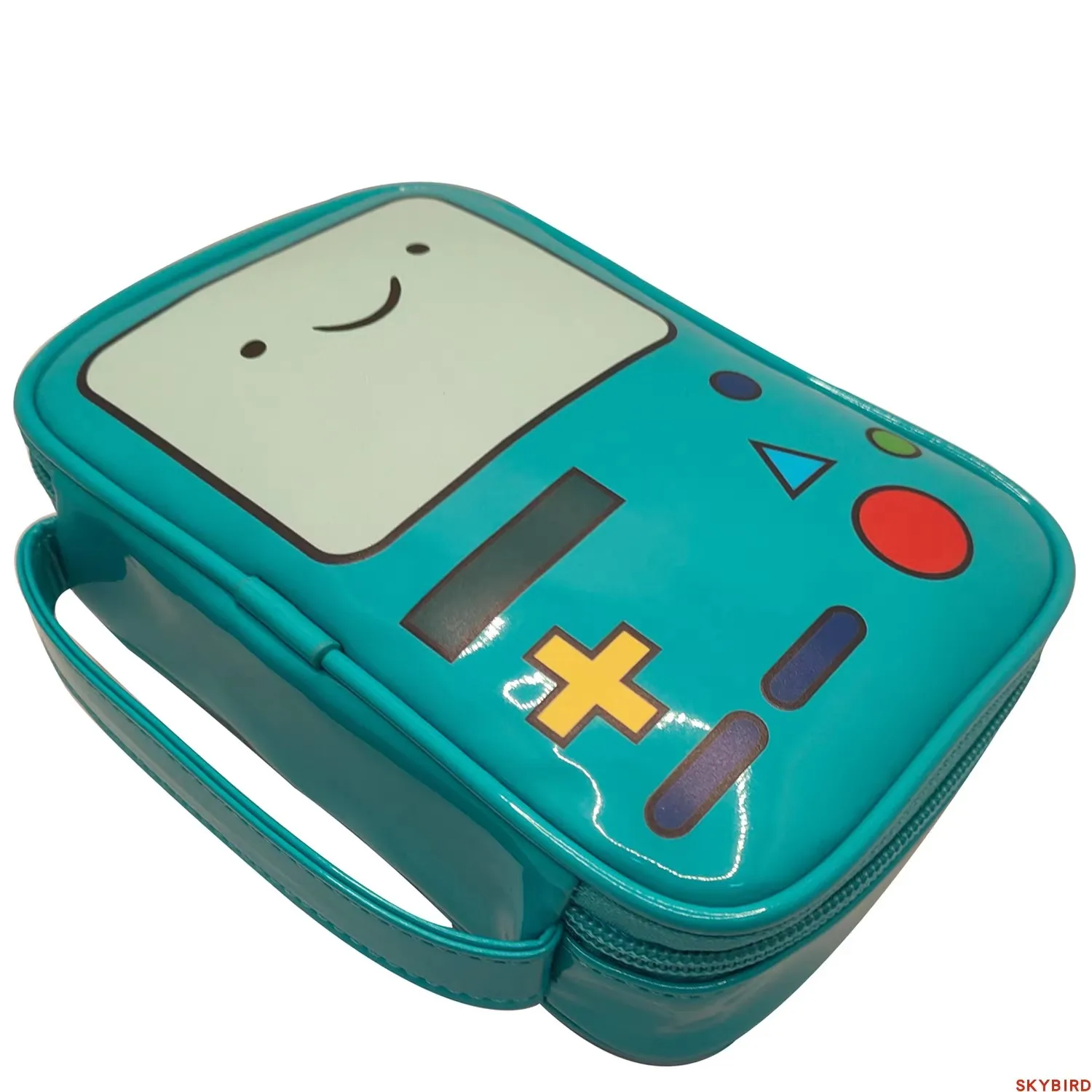 New Cute Adventure Time BMO Children Pencil Bag Girls Big PU Make Up Cosmetic Bags Cases For Women