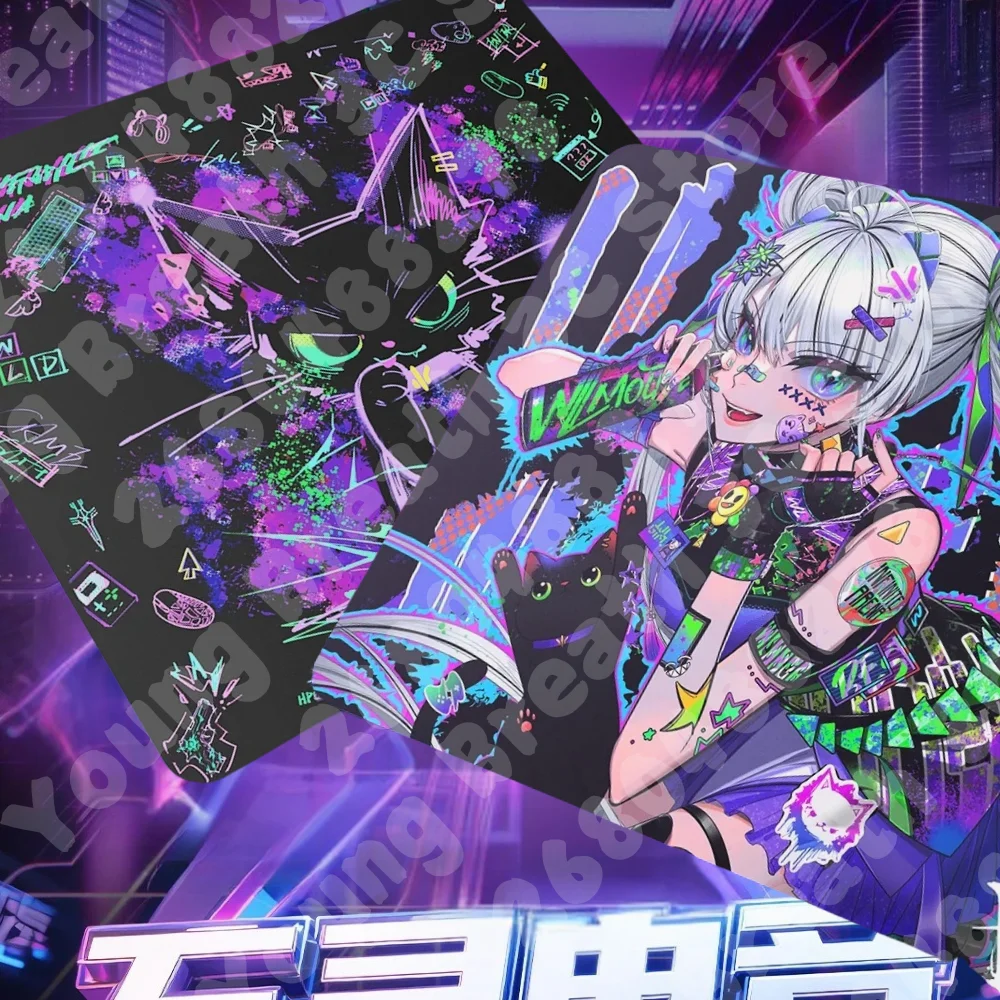 

Новый коврик для мыши серии WLMouse Graffiti со светящимся покрытием FPS Limited, коврик для мыши 490x420x4 мм, гладкие коврики для мыши для ПК, геймеров, подарки