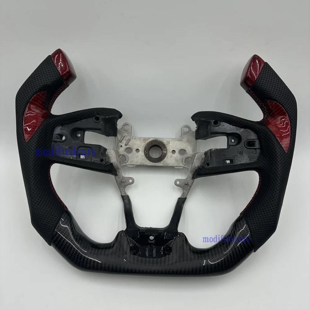 

Изготовленный на заказ руль CF в стиле самолета для Honda Civic 2016-2021 гг.