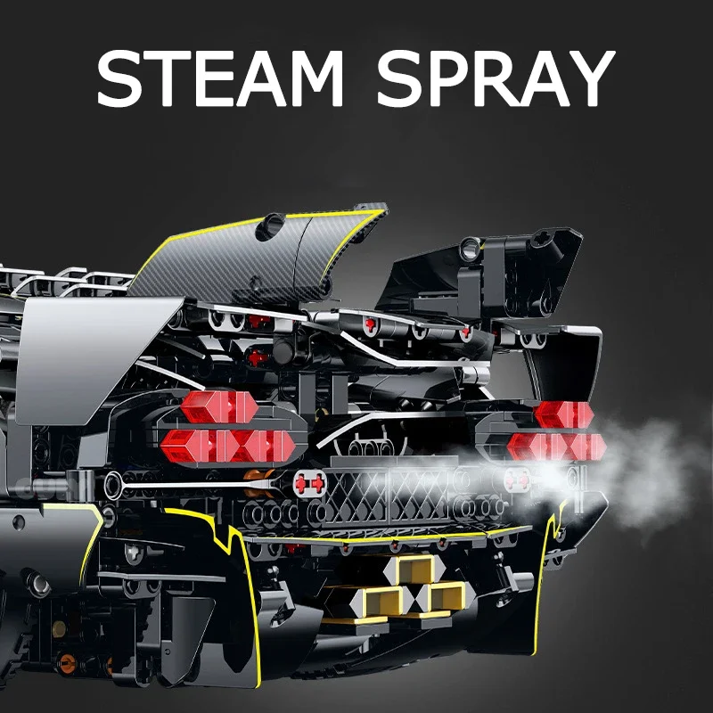 Technische Serie Eén Uit Concept Sportwagen Bouwsteen Stad Mechanische Snelheid Racing Voertuig Model Baksteen Speelgoed Voor Kind MOC