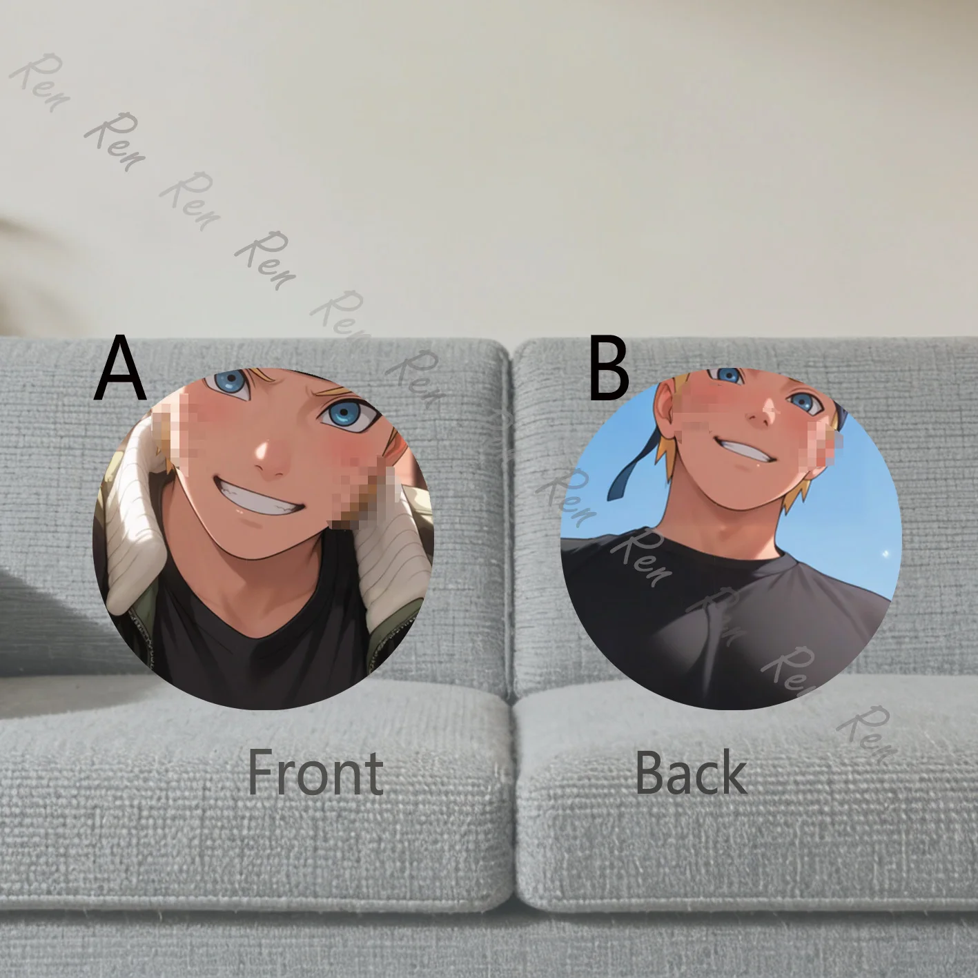Dakimakura Anime NAR-UTO Pillow Cover Sofa Cushion Double-side Print Throw Pillow Case 40X60cm