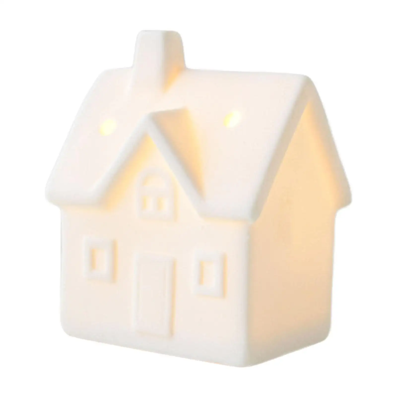 Lighted Christmas Figurine Christmas Table Decoration Desktop Ornament Xmas Decor for Holiday Bedroom Indoor Office Living Room