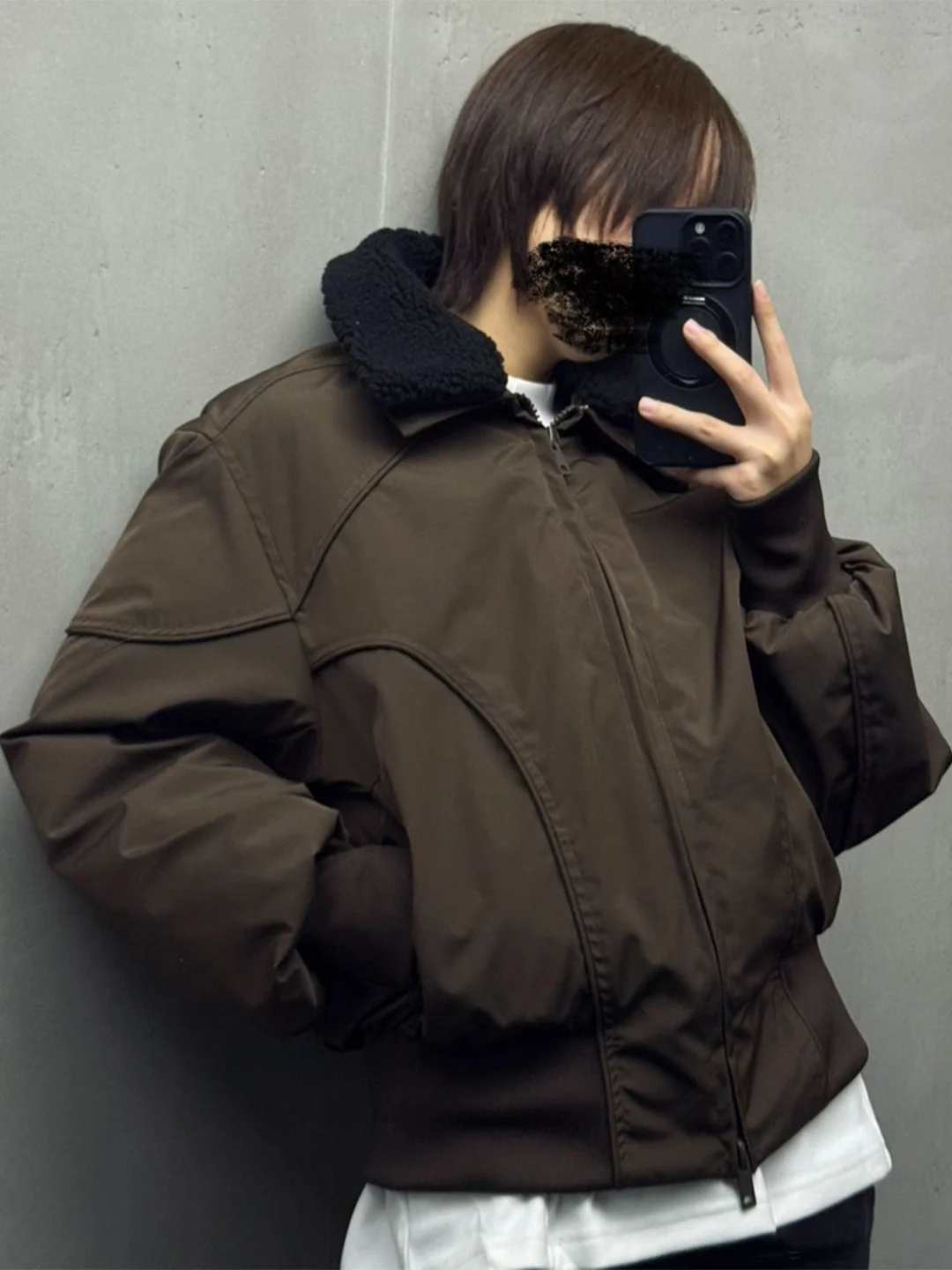 

Cleanfit Basic Loose Men's Cotton Jaet Stand Collar Winter Warm Casual Faion Workwear Outerwear Polyester Fiber Zipper