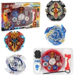 Brand new explosive gyro competitive battle disk 4-in-1 combination handle launcher gyro disk set