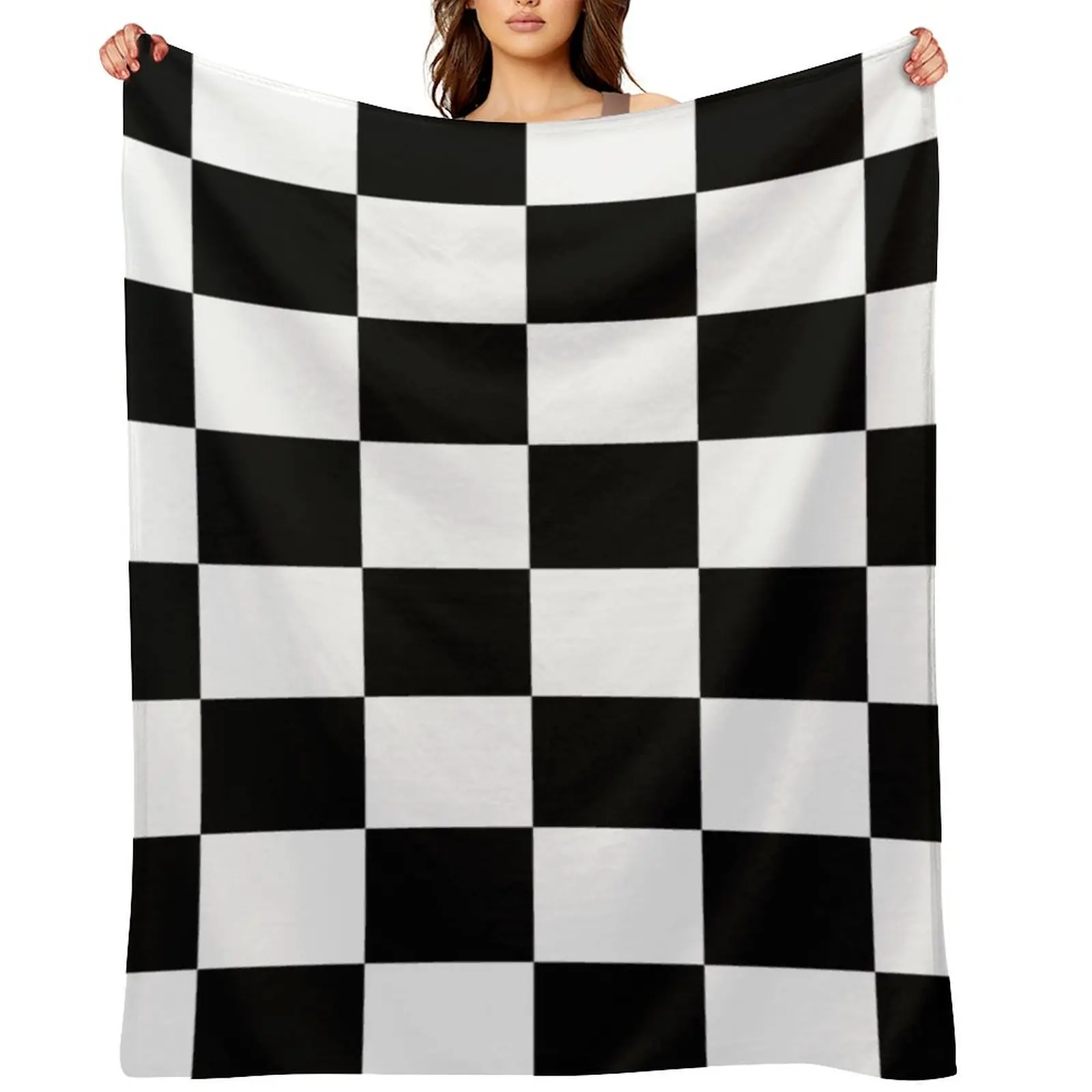 Chequered Flag Checkered Racing Car Winner Bedspread Duvet Phone Case Throw Blanket Bed Personalized Gift Luxury St Blankets