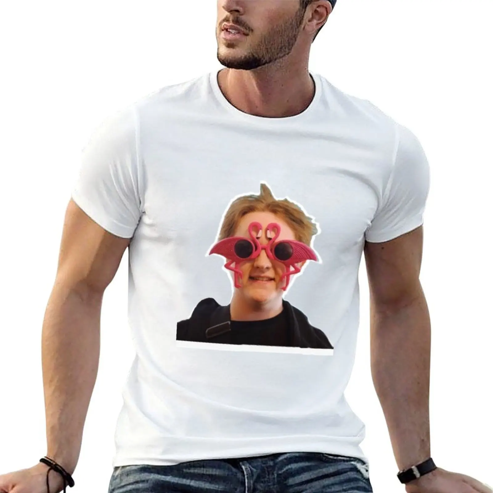 

Lewis Capaldi Glasses T-Shirt mens graphic t shirts funny t shirts cotton T-Shirt