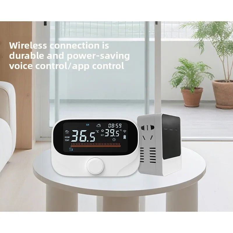 One-to-one wall-hung boiler thermostat Wiring-free graffiti intelligent floor heating thermostat