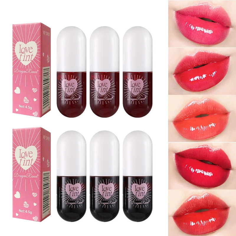 Tint Verven Vloeibare Lippenstift Waterdichte Spiegel Lipgloss Water Lip Tint Niet-Plakkerig Lip Oog Make-Up Make-Up