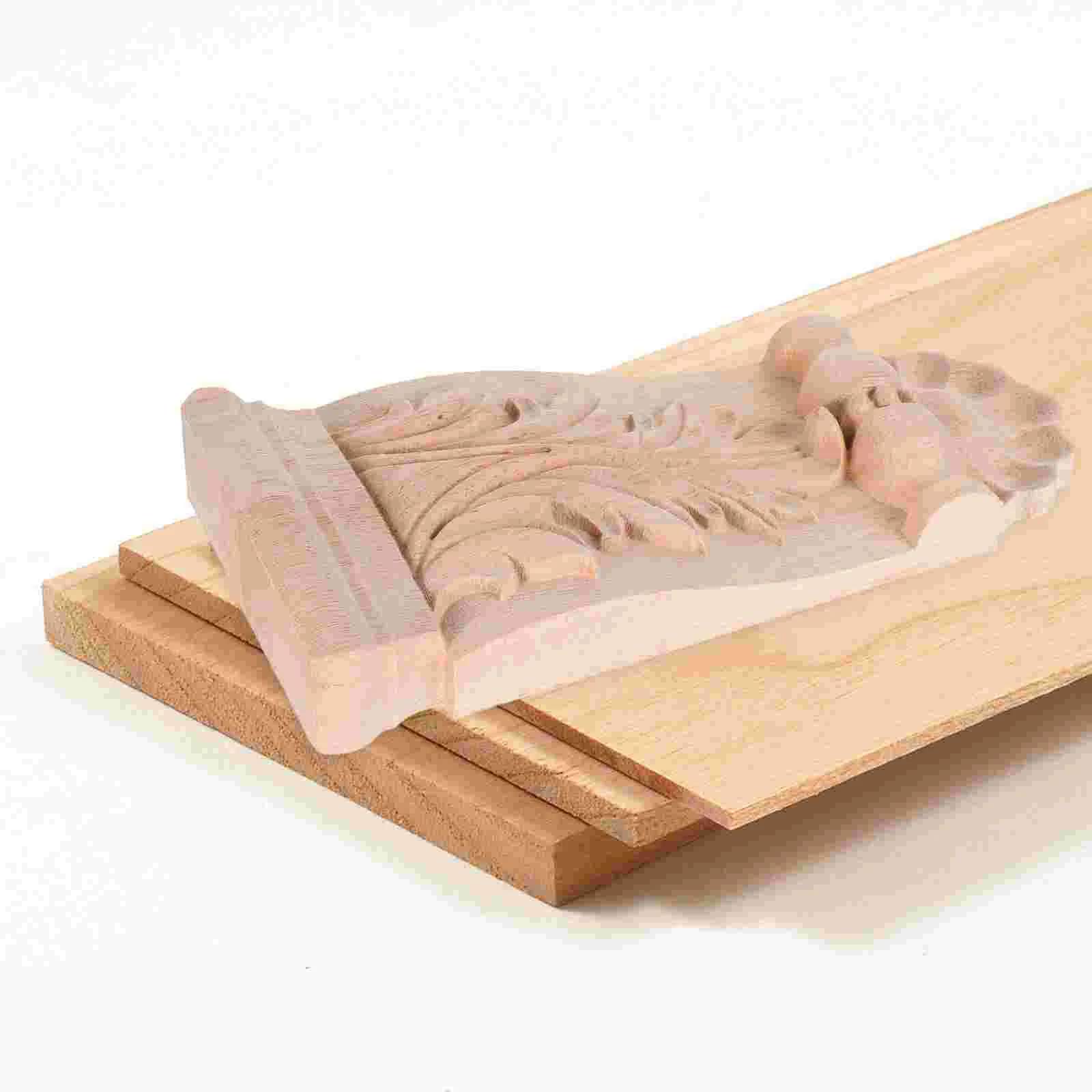 Ukiran Kayu Modal Gaya Eropa Applique Onlay Korel Dekoratif Keahlian Kayu Solid Kokoh Ruang Tamu Kamar Tidur