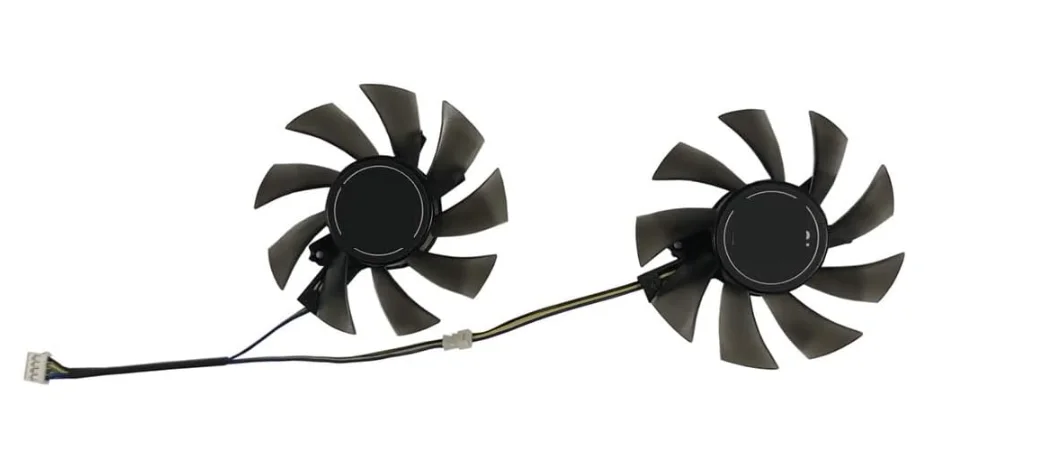 2Pcs/Set,T128015DU,Graphics Card Fan For GALAX GTX 1060 OC 6GB,For KFA2 GTX 1660 Ti White Mini,Replace GA82S2H