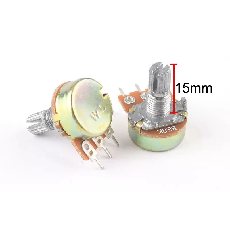 B20K Rotary Potentiometer with 2-Pin Connector Wire for Strong 204 90 210 Nail Drill Polisher Speed Controller Replacement